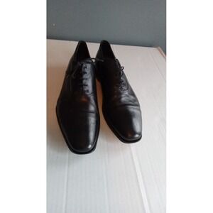 Leather Oxford‎ Dress Shoes Cap Toe Lace Up Business Formal Black